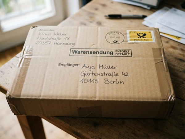 richtige Beschriftung bei Warensendung richtig verpacken